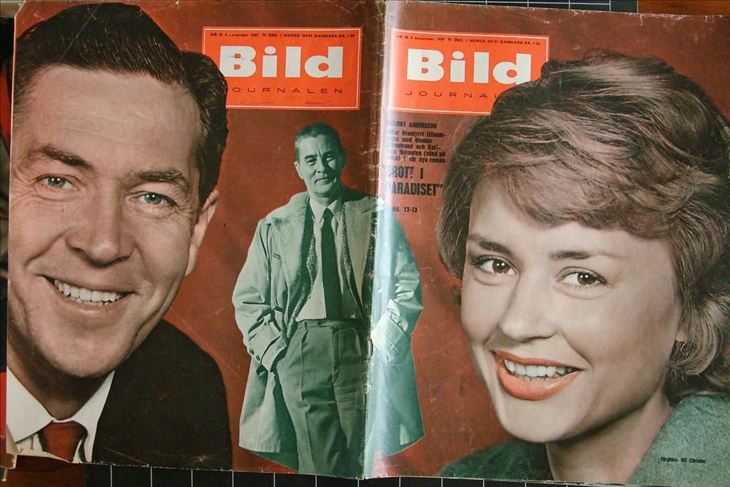 BILDJOURNALEN magazine side cover Issue 45  1959
