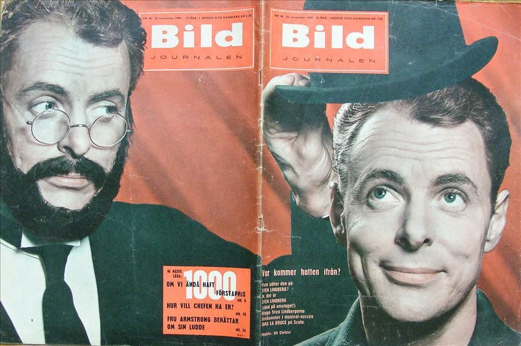 BILDJOURNALEN magazine side cover Issue 48  1959