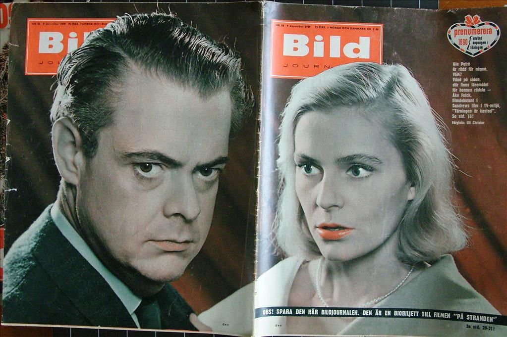 BILDJOURNALEN magazine side cover Issue 50  1959