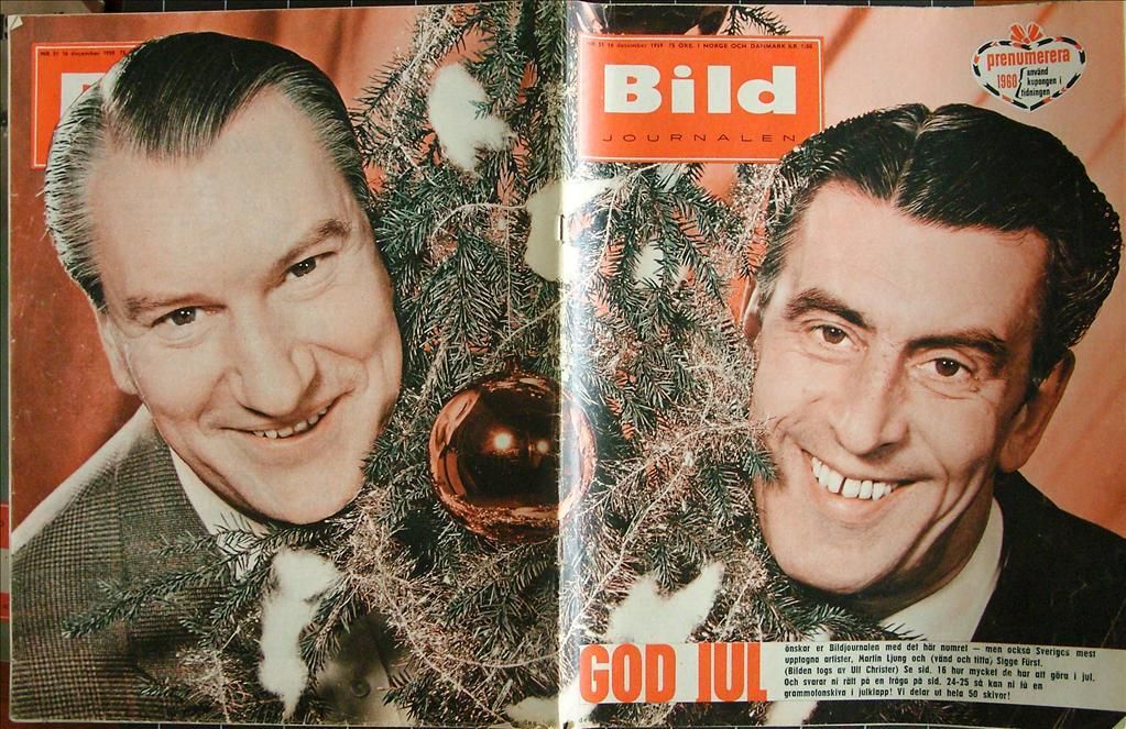 BILDJOURNALEN magazine side cover Issue 51  1959
