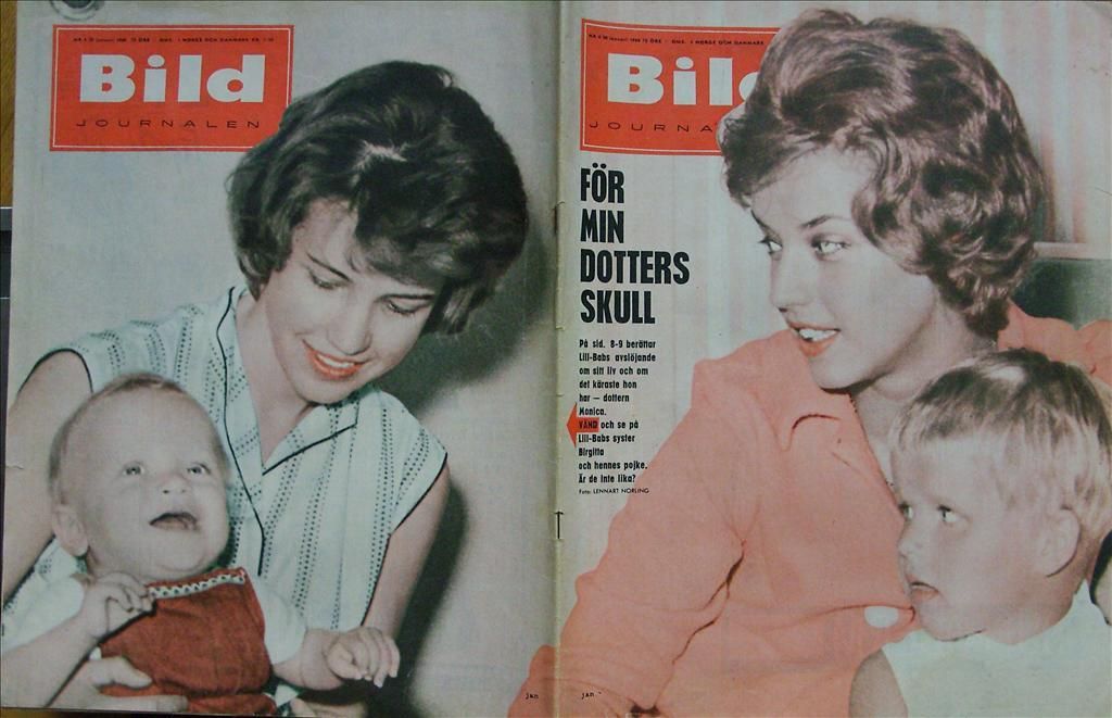 BILDJOURNALEN magazine side cover Issue 4  1960