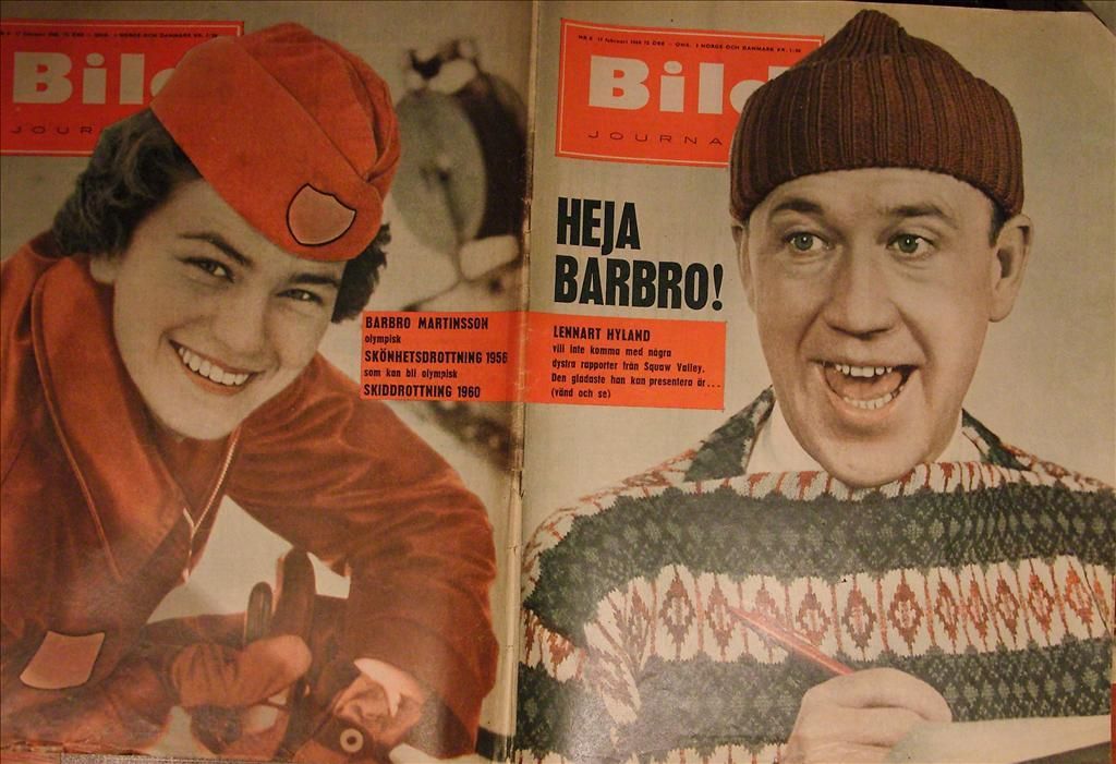 BILDJOURNALEN magazine side cover Issue 8  1960