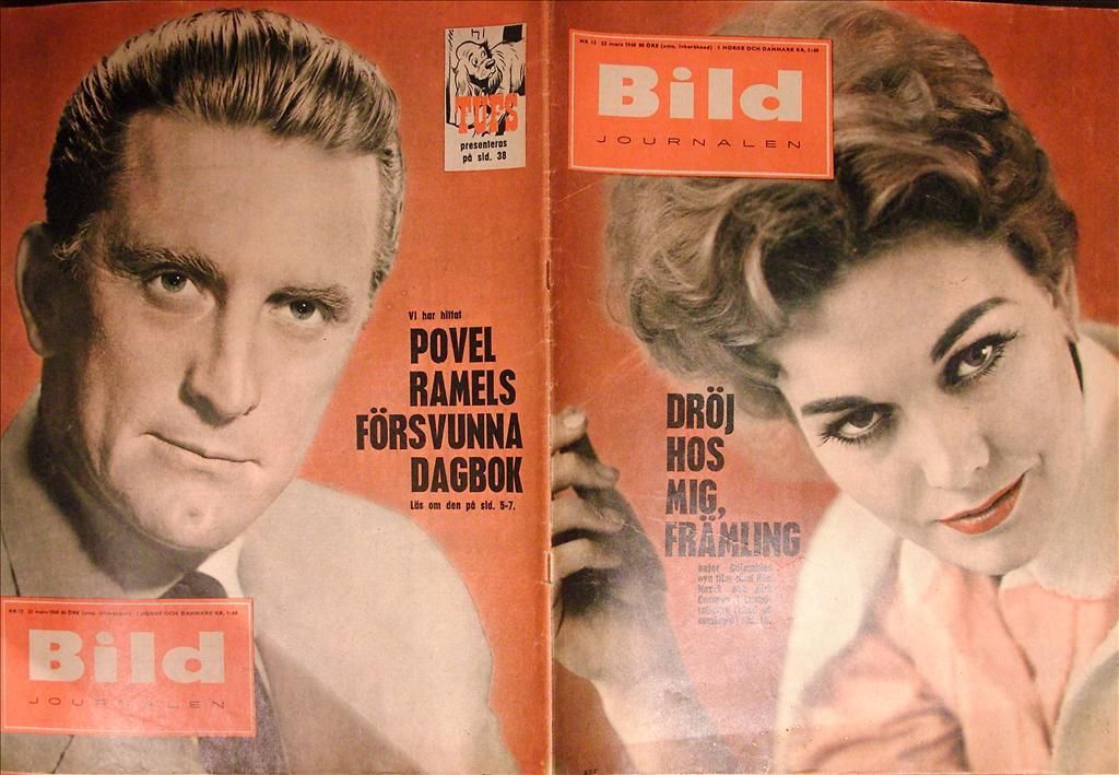 BILDJOURNALEN magazine side cover Issue 13  1960