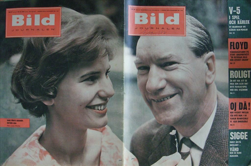 BILDJOURNALEN magazine side cover Issue 29  1960