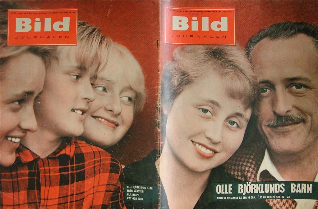 BILDJOURNALEN magazine side cover Issue 33  1960