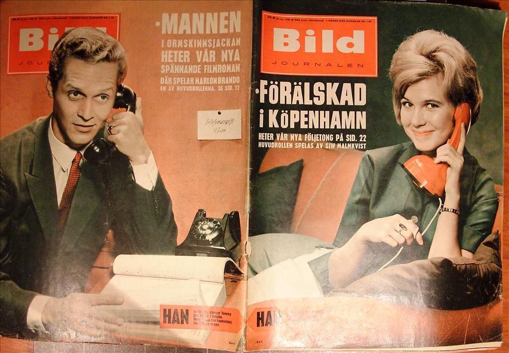 BILDJOURNALEN magazine side cover Issue 48  1960