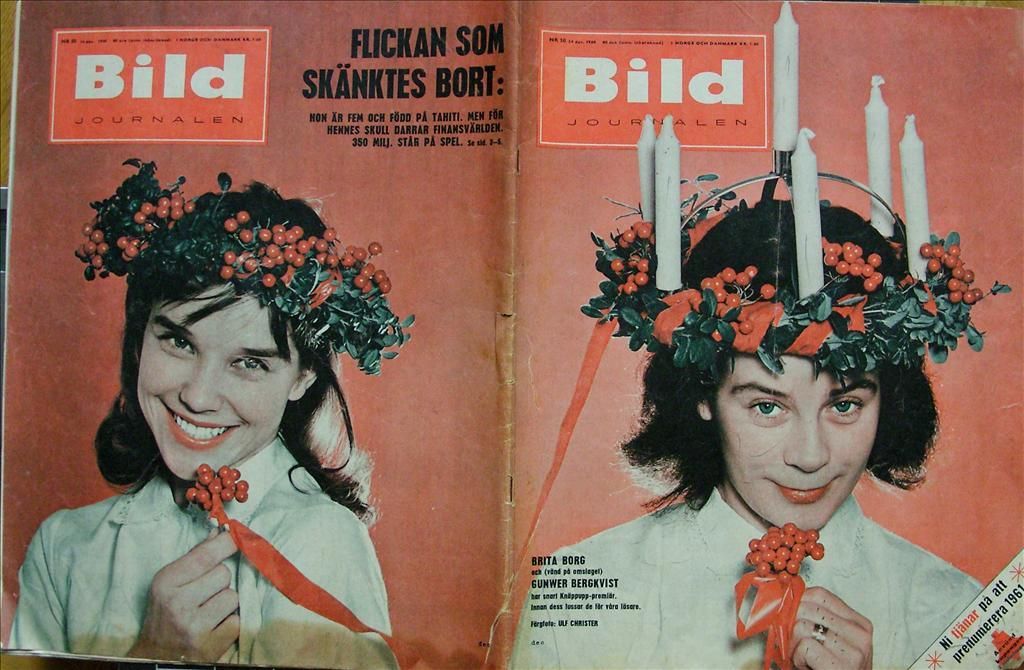BILDJOURNALEN magazine side cover Issue 50  1960