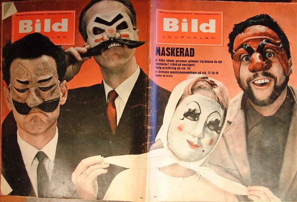 BILDJOURNALEN magazine side cover Issue 8  1961