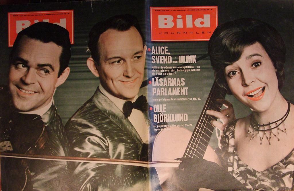 BILDJOURNALEN magazine side cover Issue 14  1961