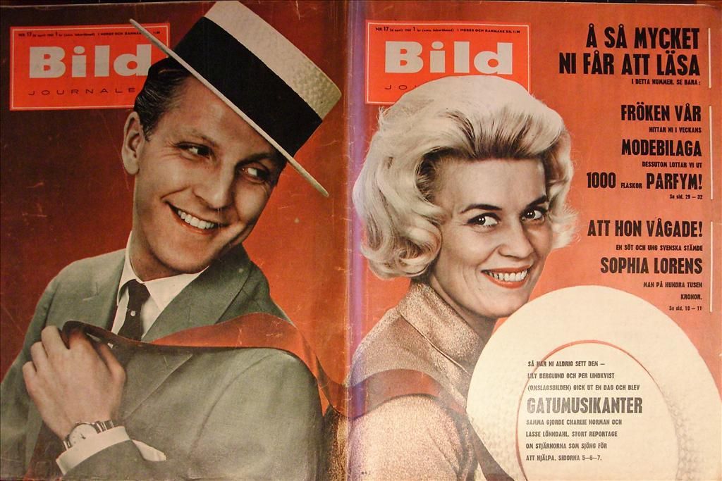 BILDJOURNALEN magazine side cover Issue 17  1961