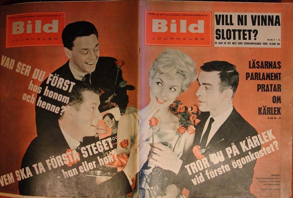 BILDJOURNALEN magazine side cover Issue 18  1961