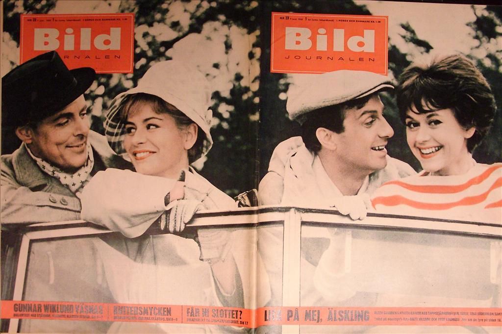 BILDJOURNALEN magazine side cover Issue 23  1961