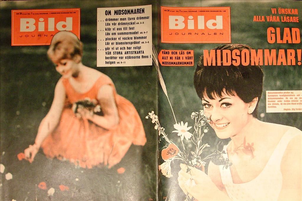BILDJOURNALEN magazine side cover Issue 24  1961