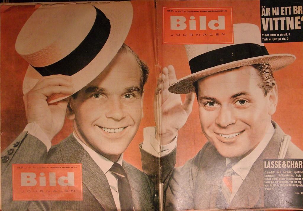 BILDJOURNALEN magazine side cover Issue 27  1961