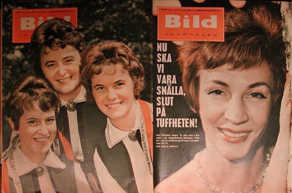 BILDJOURNALEN magazine side cover Issue 31  1961