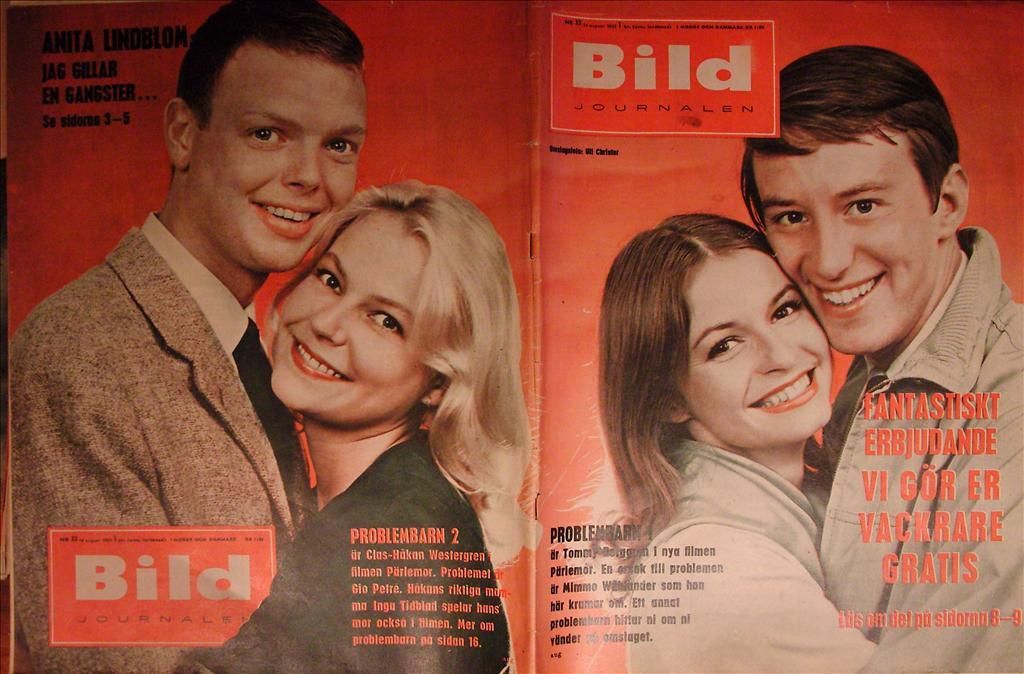 BILDJOURNALEN magazine side cover Issue 33  1961