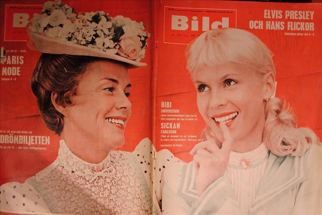 BILDJOURNALEN magazine side cover Issue 35  1961