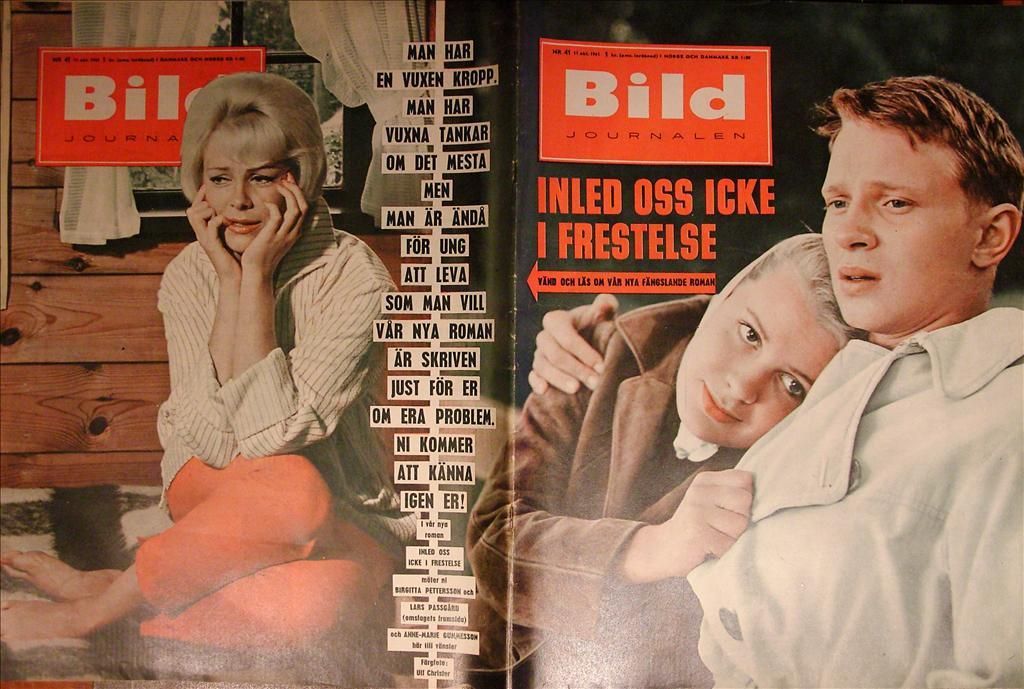 BILDJOURNALEN magazine side cover Issue 41  1961