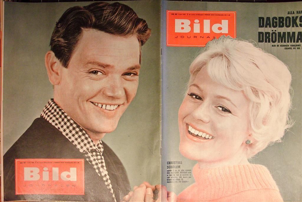 BILDJOURNALEN magazine side cover Issue 44  1961
