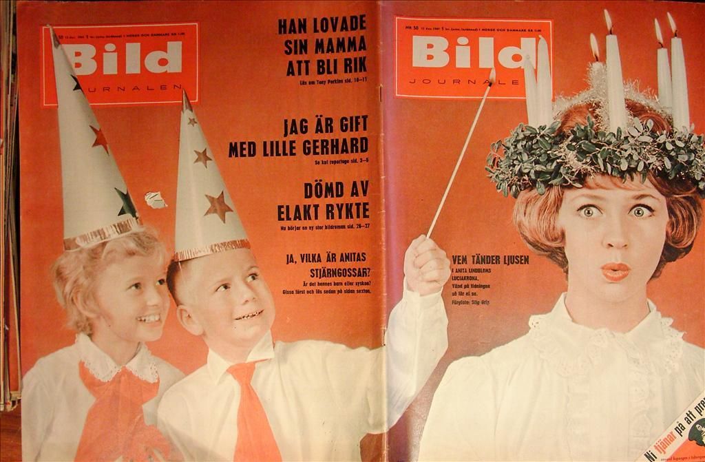 BILDJOURNALEN magazine side cover Issue 50  1961