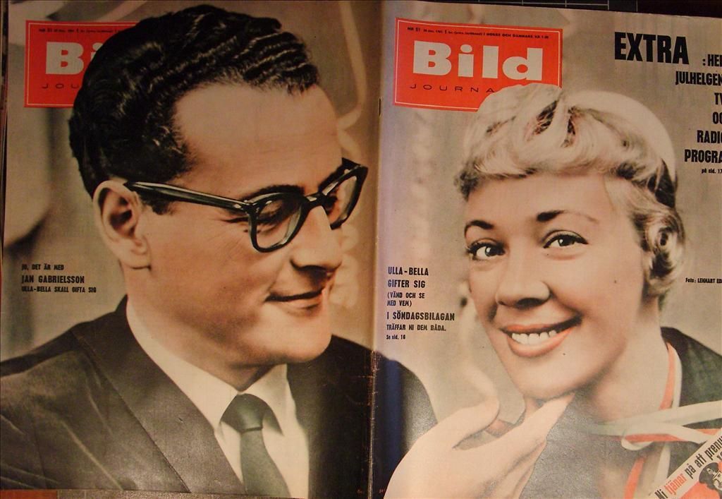 BILDJOURNALEN magazine side cover Issue 51  1961