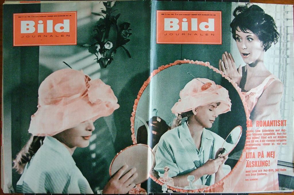 BILDJOURNALEN magazine side cover Issue 1  1962