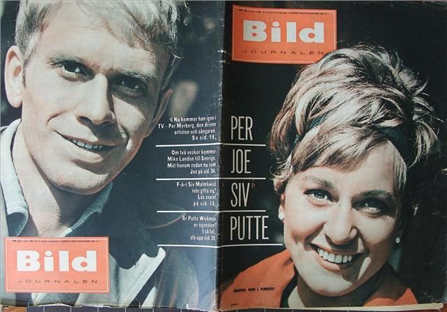 BILDJOURNALEN magazine side cover Issue 23  1962