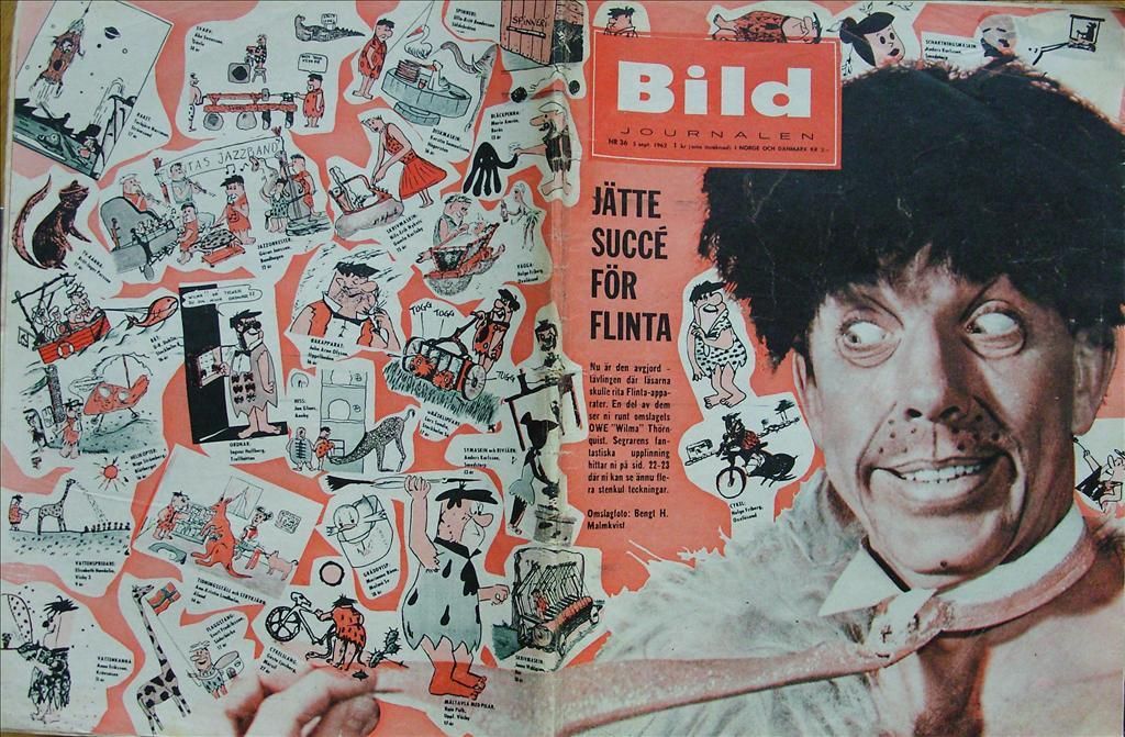 BILDJOURNALEN magazine side cover Issue 36  1962
