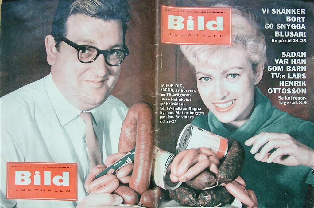 BILDJOURNALEN magazine side cover Issue 40  1962