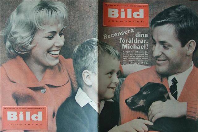 BILDJOURNALEN magazine side cover Issue 42  1962
