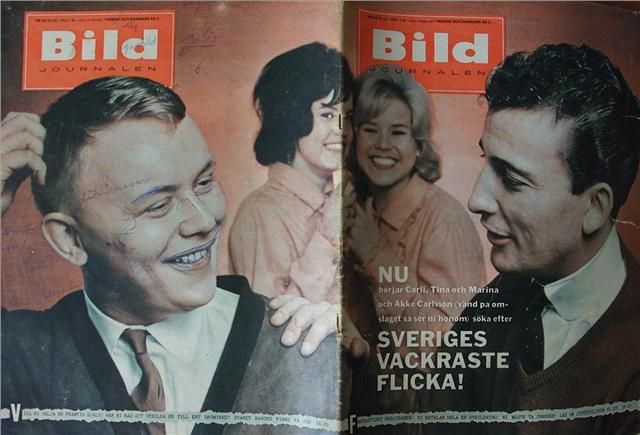 BILDJOURNALEN magazine side cover Issue 44  1962