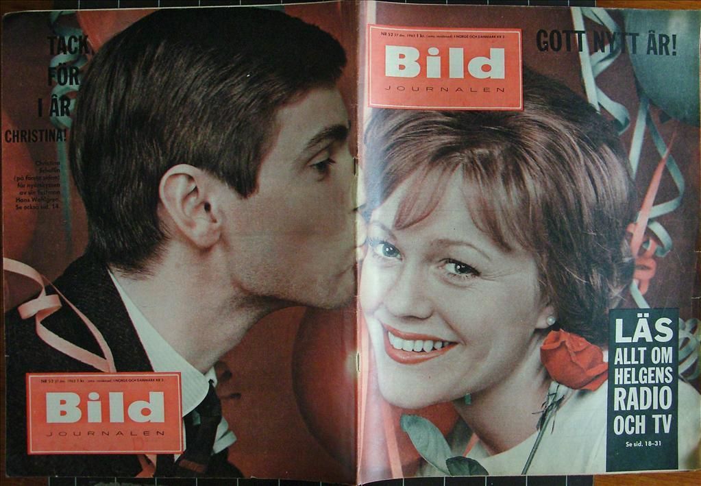 BILDJOURNALEN magazine side cover Issue 52  1962