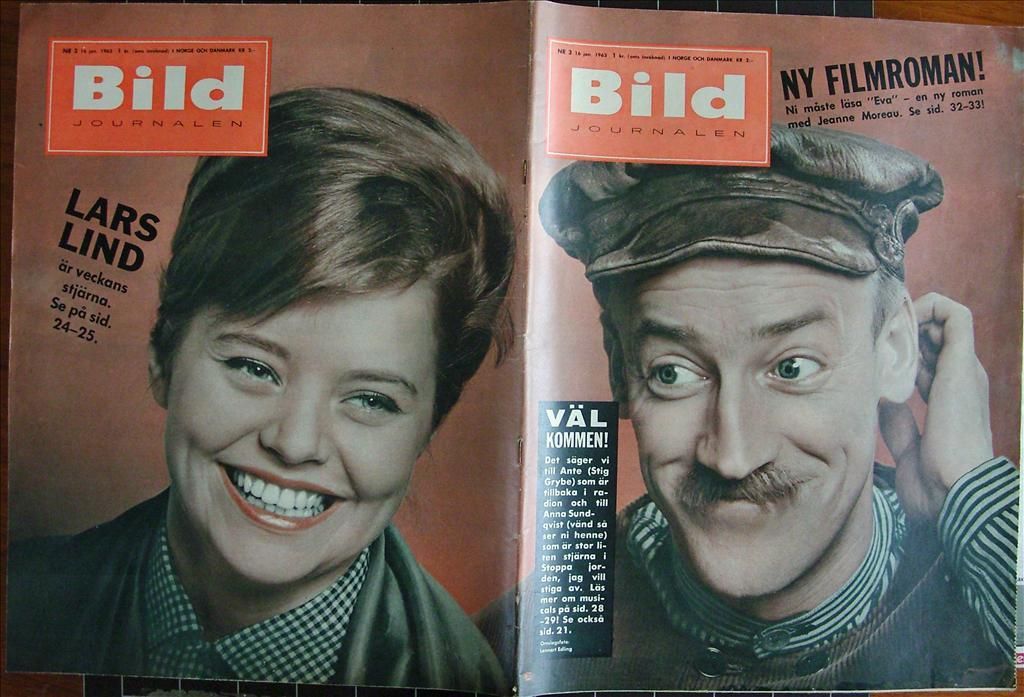 BILDJOURNALEN magazine side cover Issue 3  1963