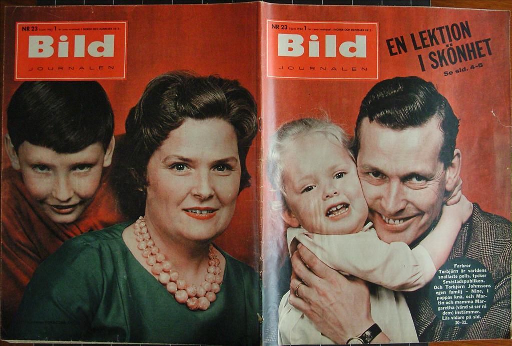 BILDJOURNALEN magazine side cover Issue 23  1963