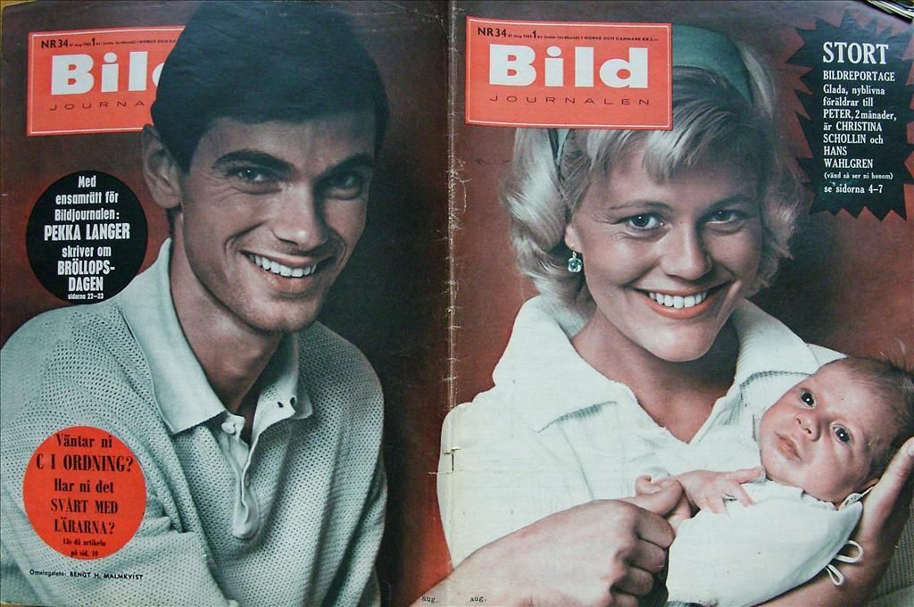 BILDJOURNALEN magazine side cover Issue 34  1963