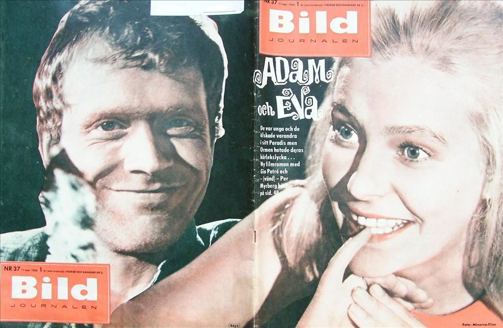 BILDJOURNALEN magazine side cover Issue 37  1963