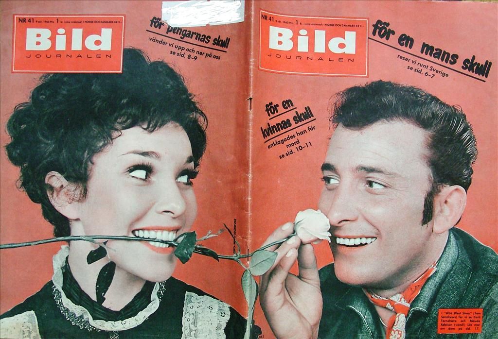 BILDJOURNALEN magazine side cover Issue 41  1963