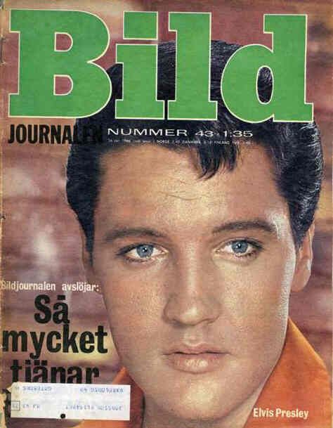 BILDJOURNALEN magazine side cover Issue 43  1966