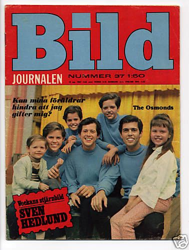BILDJOURNALEN magazine side cover Issue 37  1967