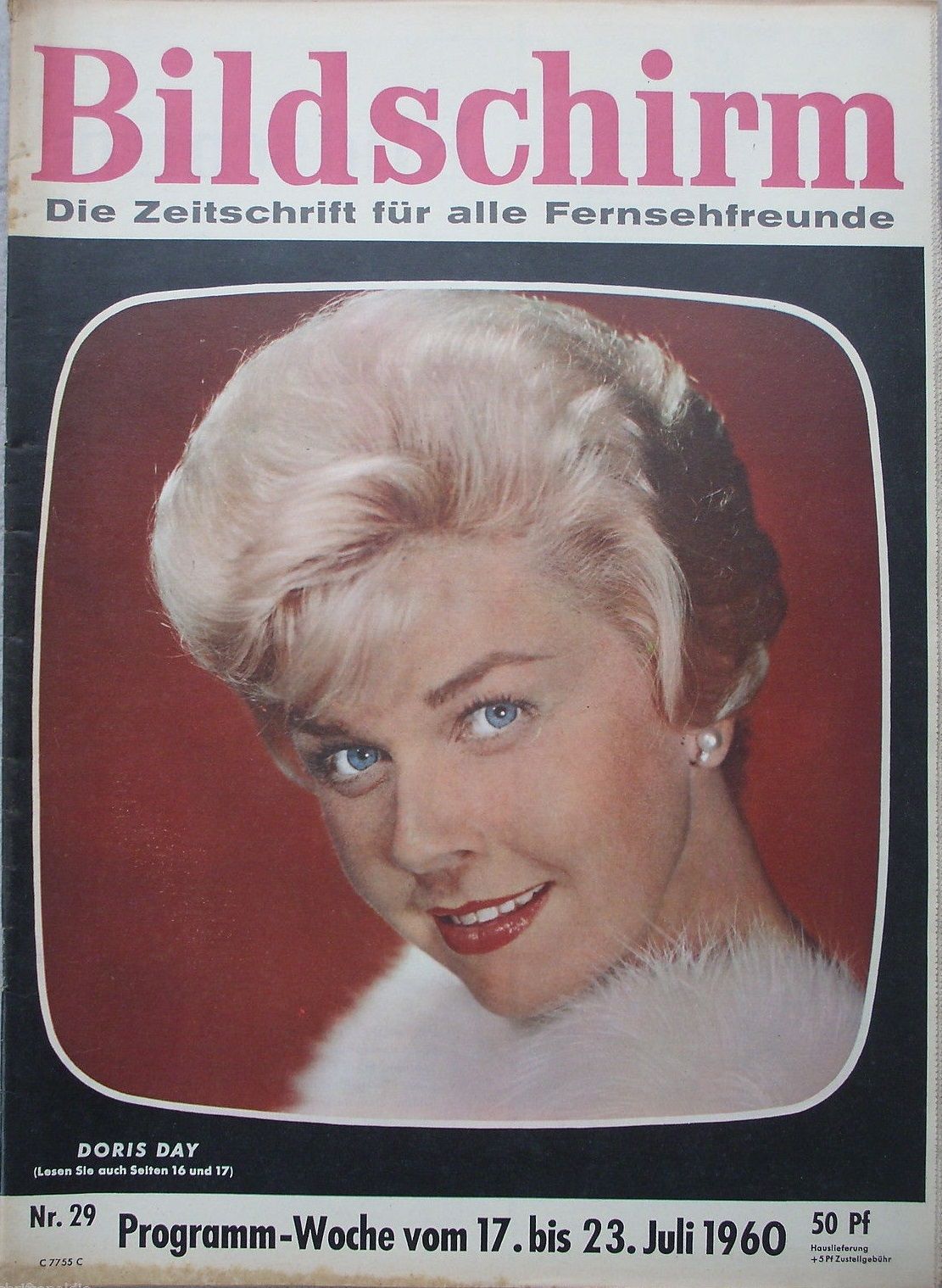 BILDSCHIRM magazine side cover Issue 29 17 July 1960