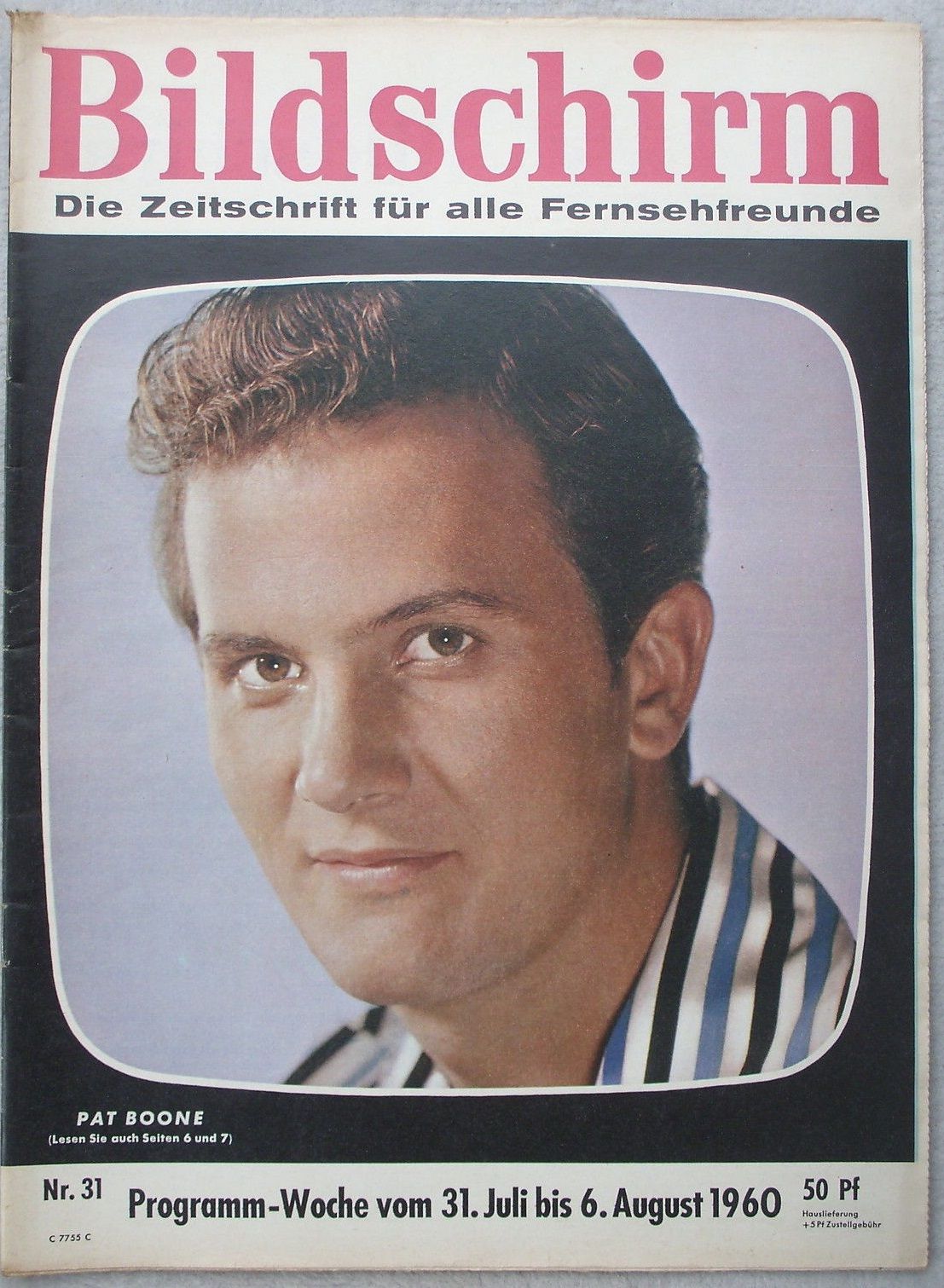 BILDSCHIRM magazine side cover Issue 31 31 July 1960