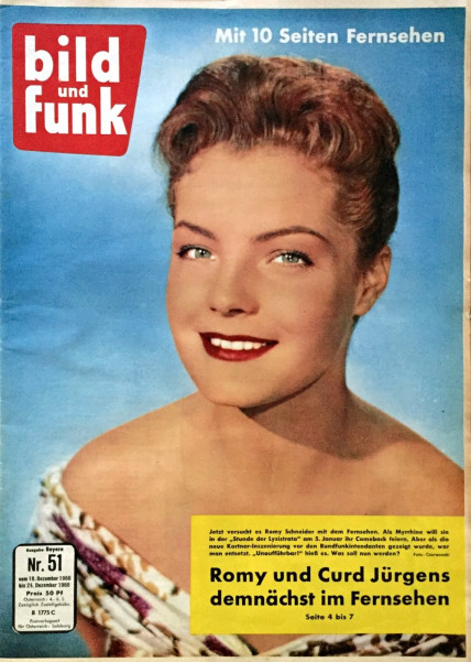 BILD UND FUNK magazine side cover Issue 51 18 December 1960