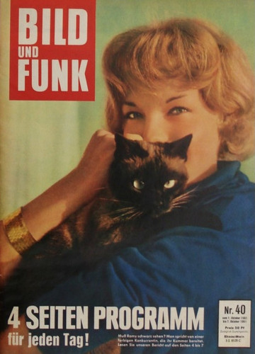 BILD UND FUNK magazine side cover Issue 40 1 October 1961