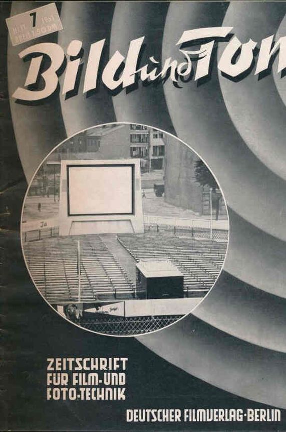 BILD UND TON magazine side cover Issue 7   1951