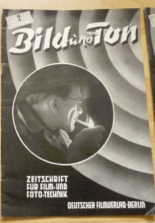 BILD UND TON magazine side cover Issue 2  1952