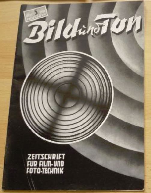 BILD UND TON magazine side cover Issue 5  1952