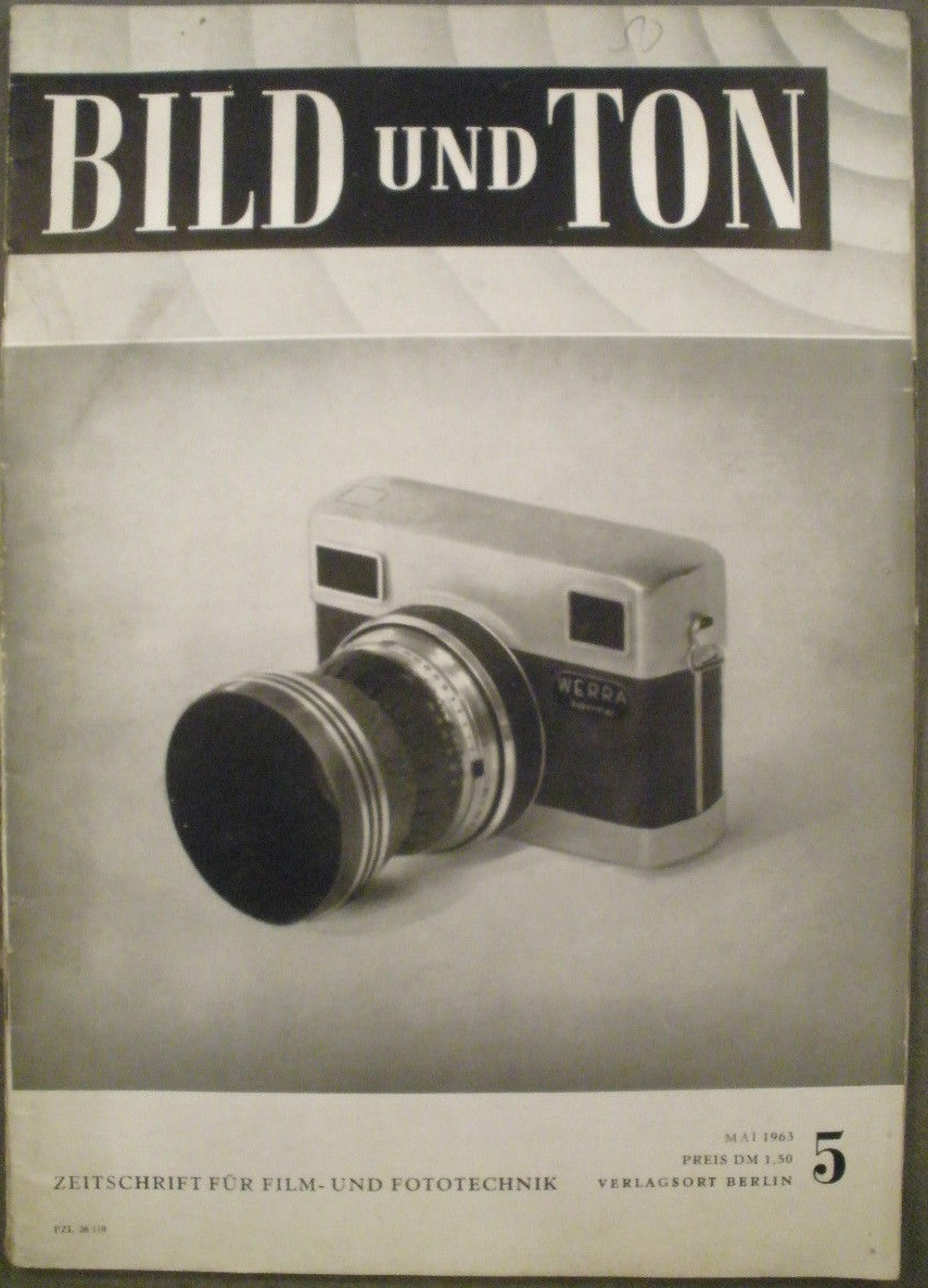 BILD UND TON magazine side cover Issue 5 May 1963