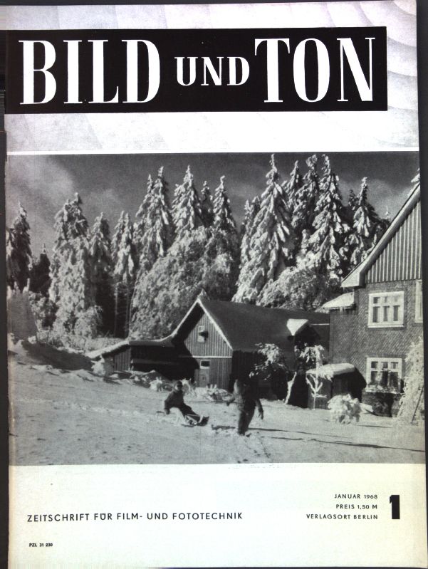 BILD UND TON magazine side cover Issue 1 January 1968