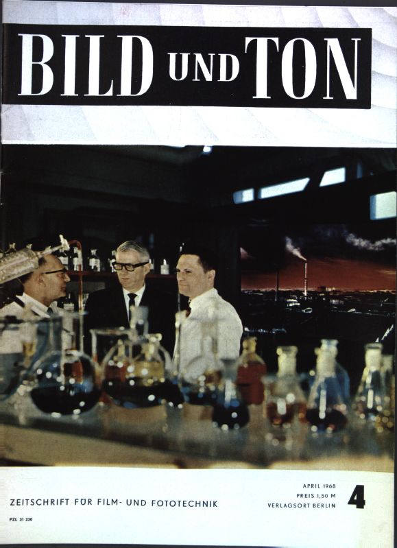 BILD UND TON magazine side cover Issue 4 April 1968