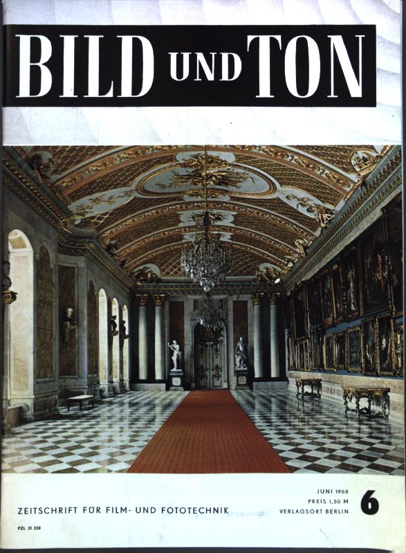 BILD UND TON magazine side cover Issue 6 June 1968